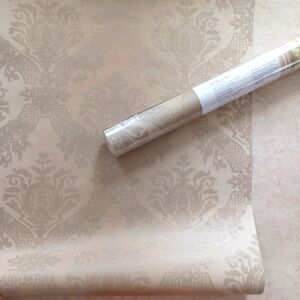 Wallpaper Neutral Metallic Davino Damask